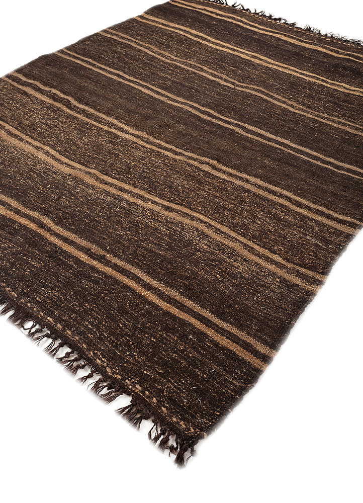 nayaab beige and brown jute and hemp flat weaves Rug - FloorShot
