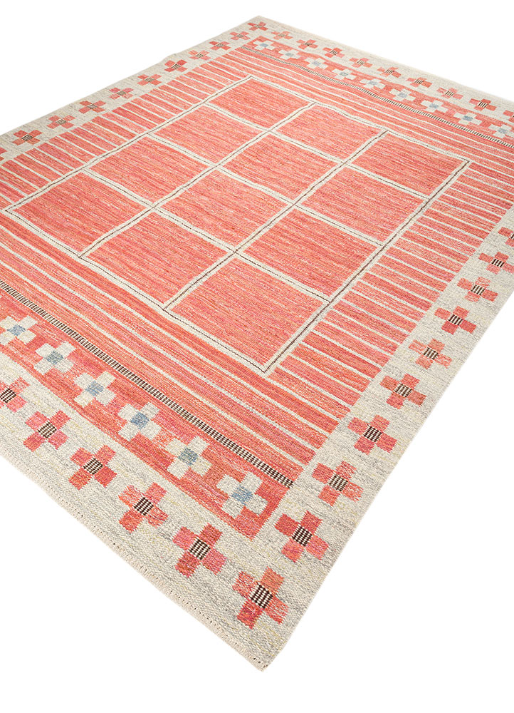 zuri ivory wool hand knotted Rug - FloorShot