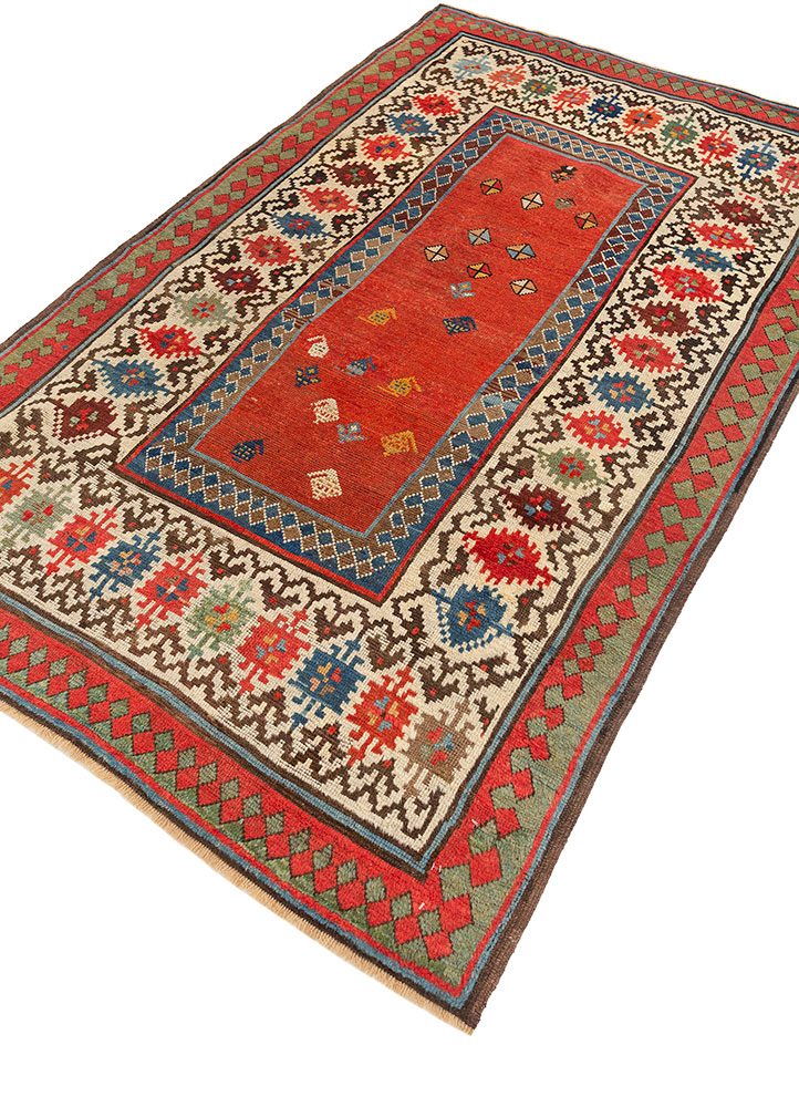 aalam ivory wool hand knotted Rug - FloorShot