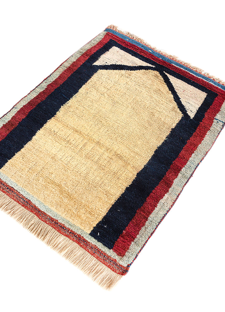 zuri blue wool hand knotted Rug - FloorShot