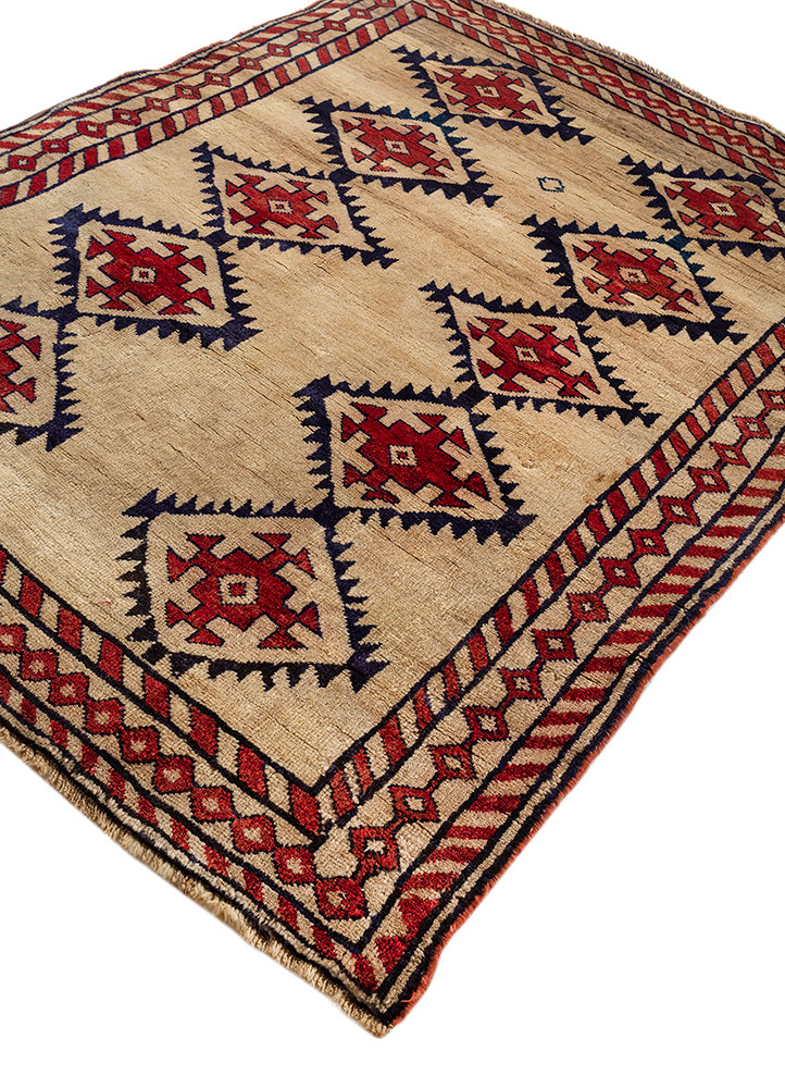 kiaan gold wool hand knotted Rug - FloorShot