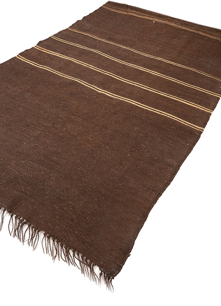 nayaab beige and brown jute and hemp flat weaves Rug - FloorShot
