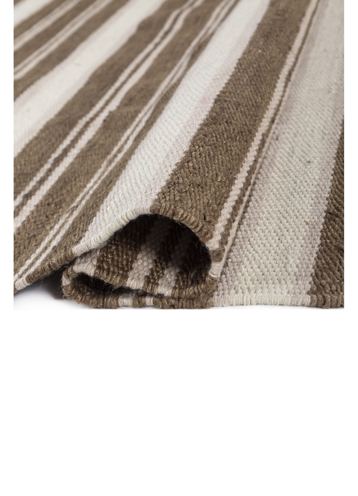 nomadic threads beige and brown jute and hemp flat weaves Rug - FloorShot