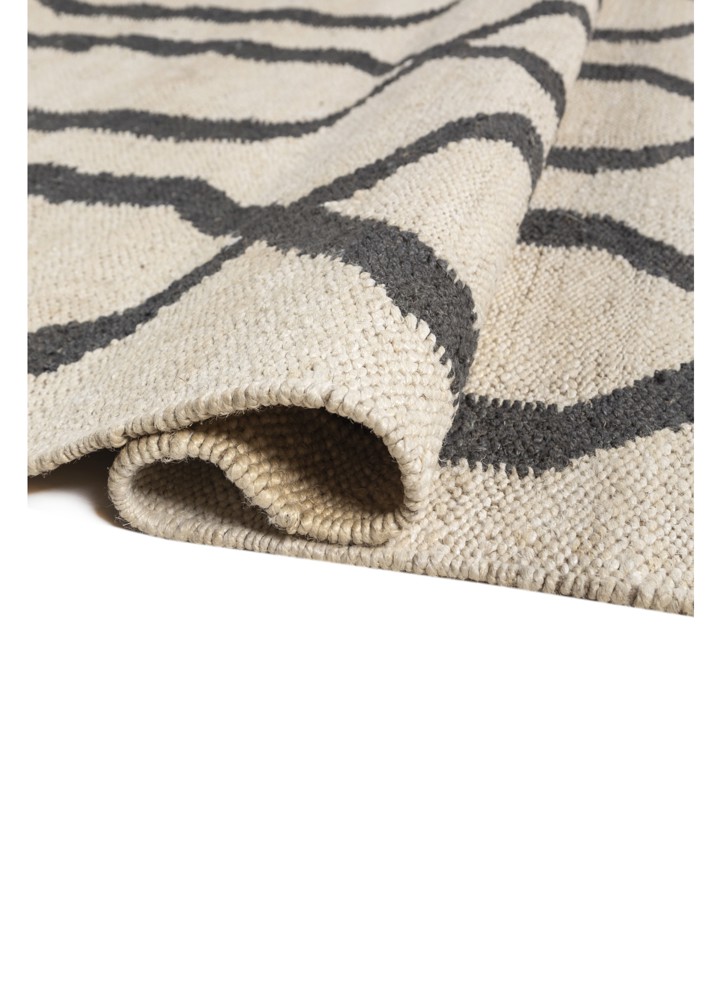 nomadic threads beige and brown jute and hemp flat weaves Rug - FloorShot