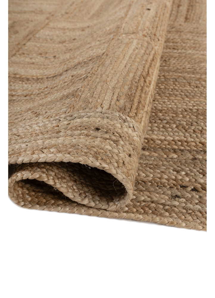 nomadic threads beige and brown jute and hemp flat weaves Rug - FloorShot