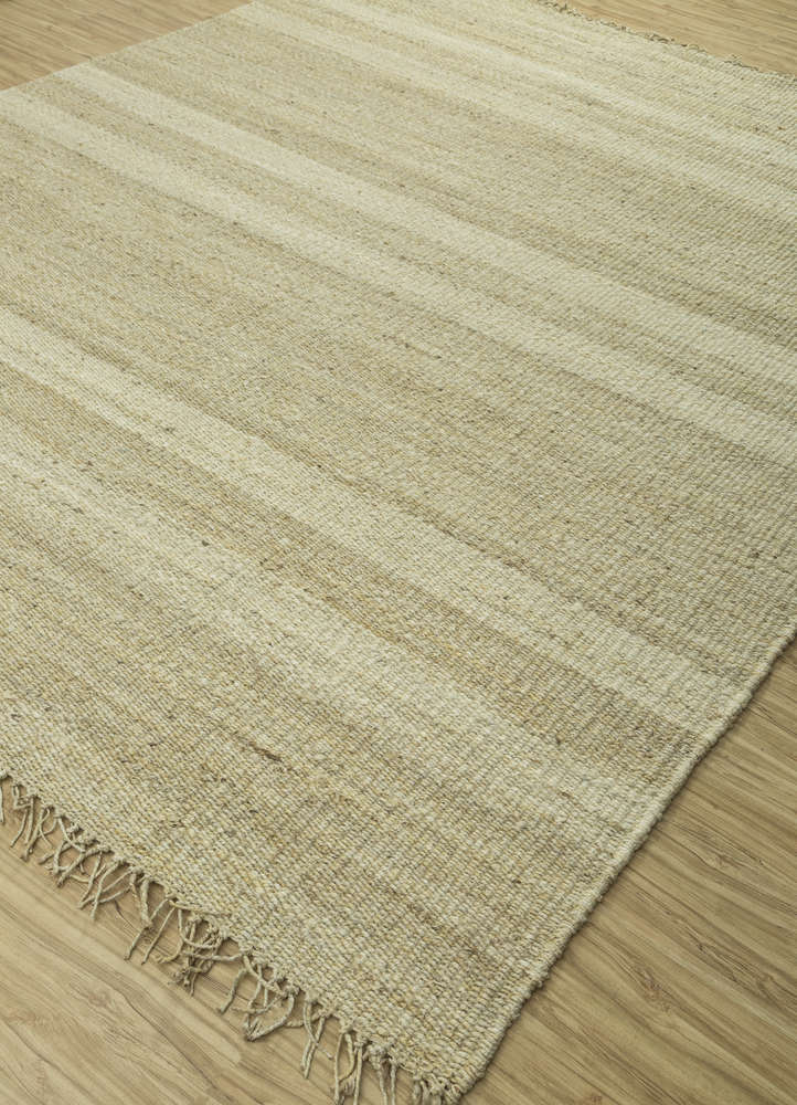 nomadic threads beige and brown jute and hemp flat weaves Rug - FloorShot