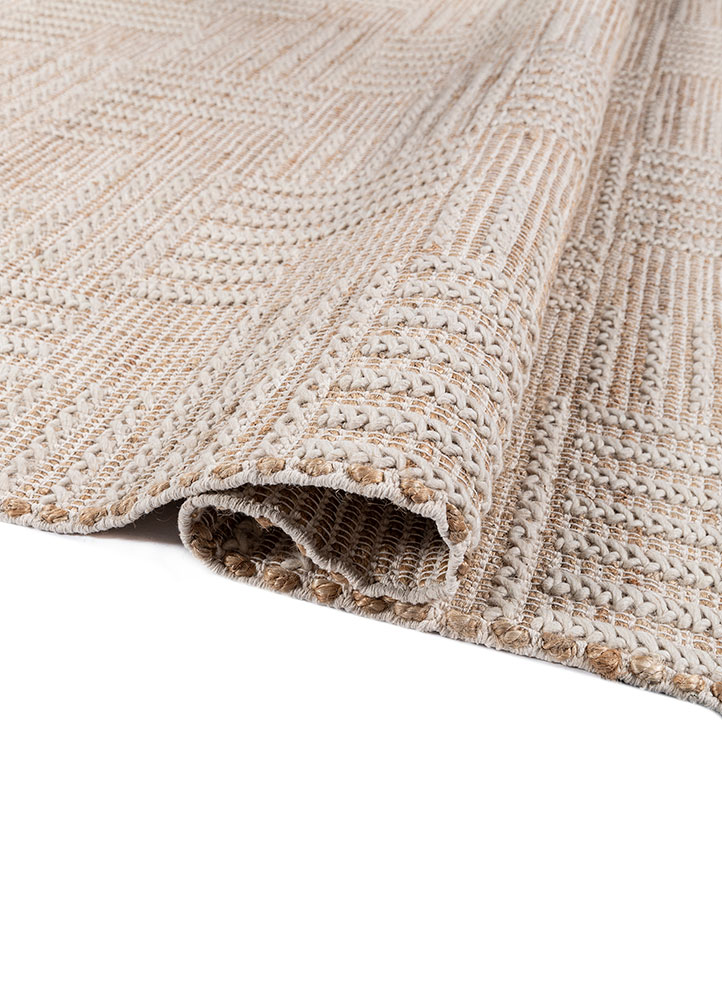 nomadic threads beige and brown jute and hemp flat weaves Rug - FloorShot