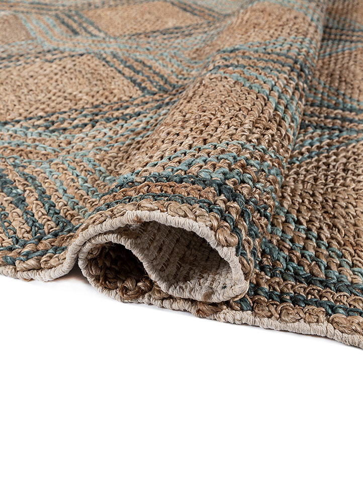 nomadic threads blue jute and hemp flat weaves Rug - FloorShot