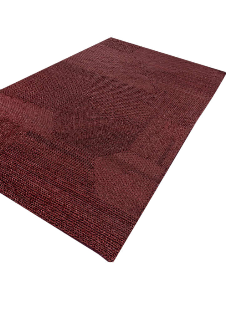 nomadic threads red and orange jute and hemp flat weaves Rug - FloorShot
