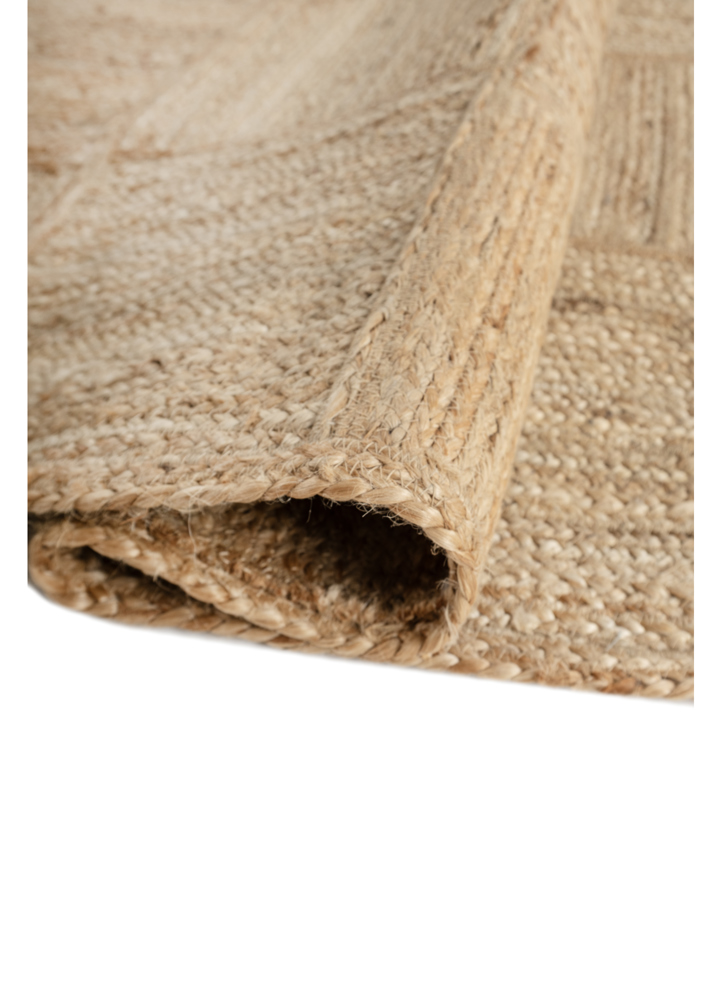 nomadic threads beige and brown jute and hemp flat weaves Rug - FloorShot