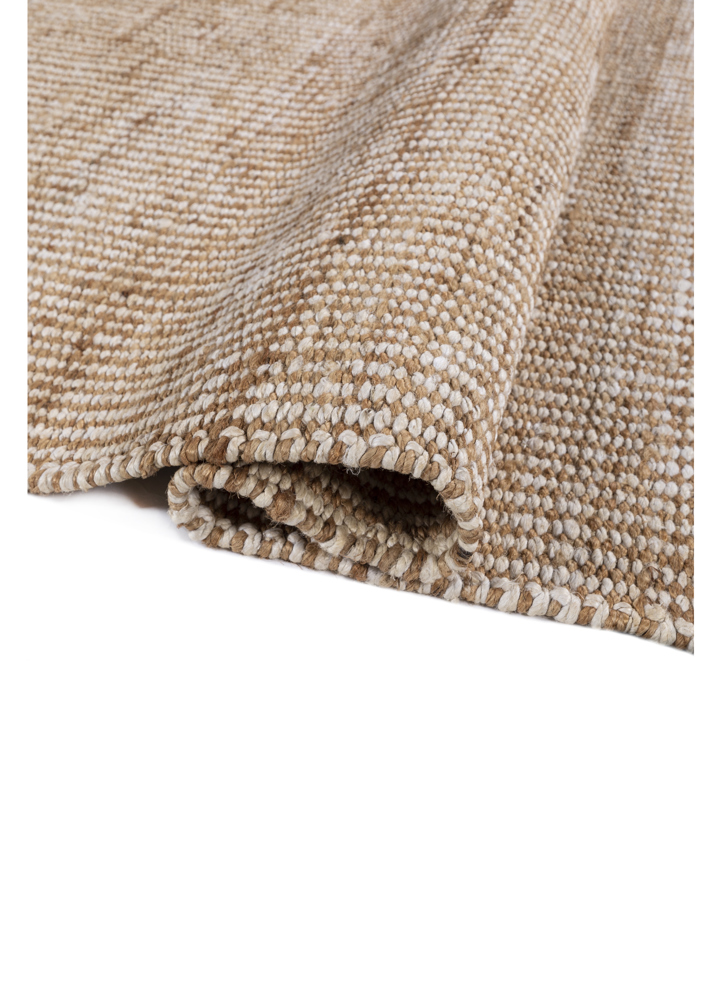 nomadic threads beige and brown jute and hemp flat weaves Rug - FloorShot