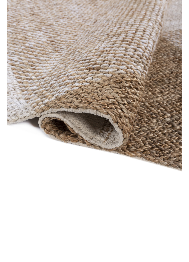 noadic threads beige and brown jute and hemp flat weaves Rug - FloorShot