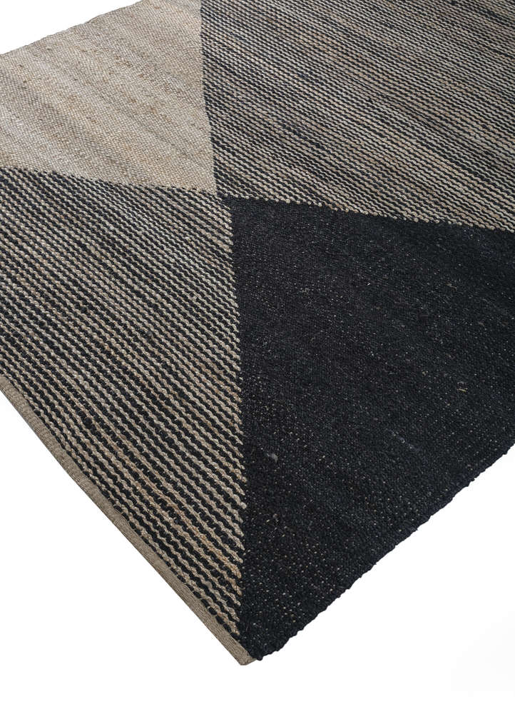 abrash beige and brown jute and hemp flat weaves Rug - FloorShot