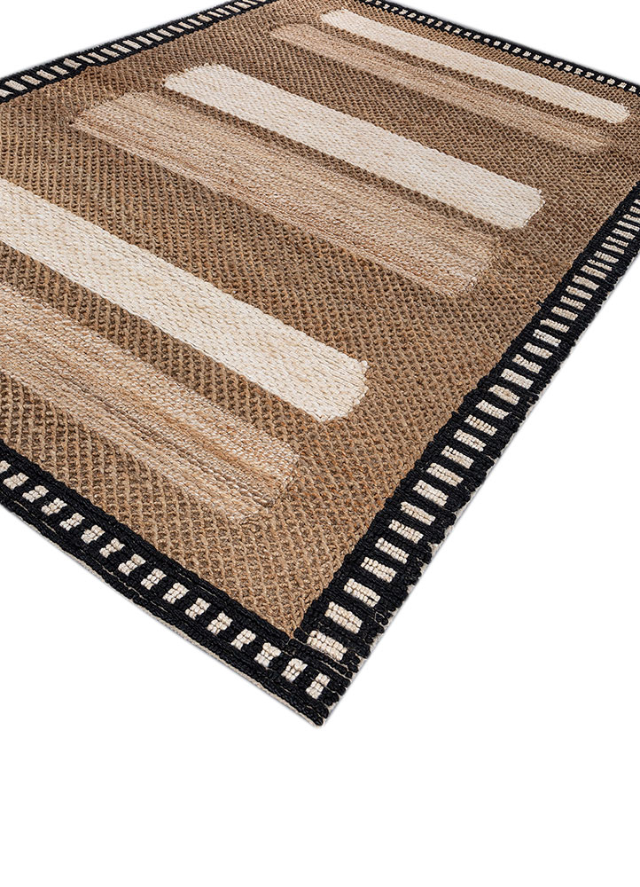 nomadic threads beige and brown jute and hemp flat weaves Rug - FloorShot