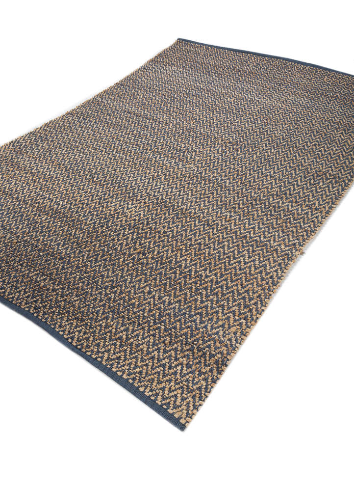 nomadic threads beige and brown jute and hemp flat weaves Rug - FloorShot