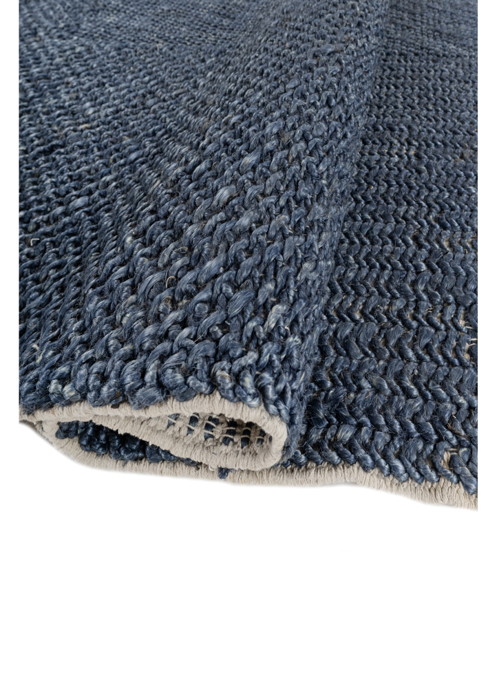 nomadic threads blue jute and hemp flat weaves Rug - FloorShot