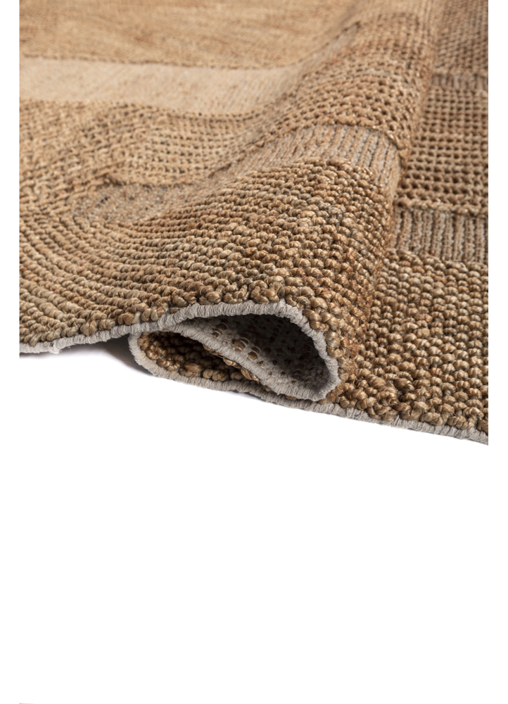 nomadic threads beige and brown jute and hemp flat weaves Rug - FloorShot