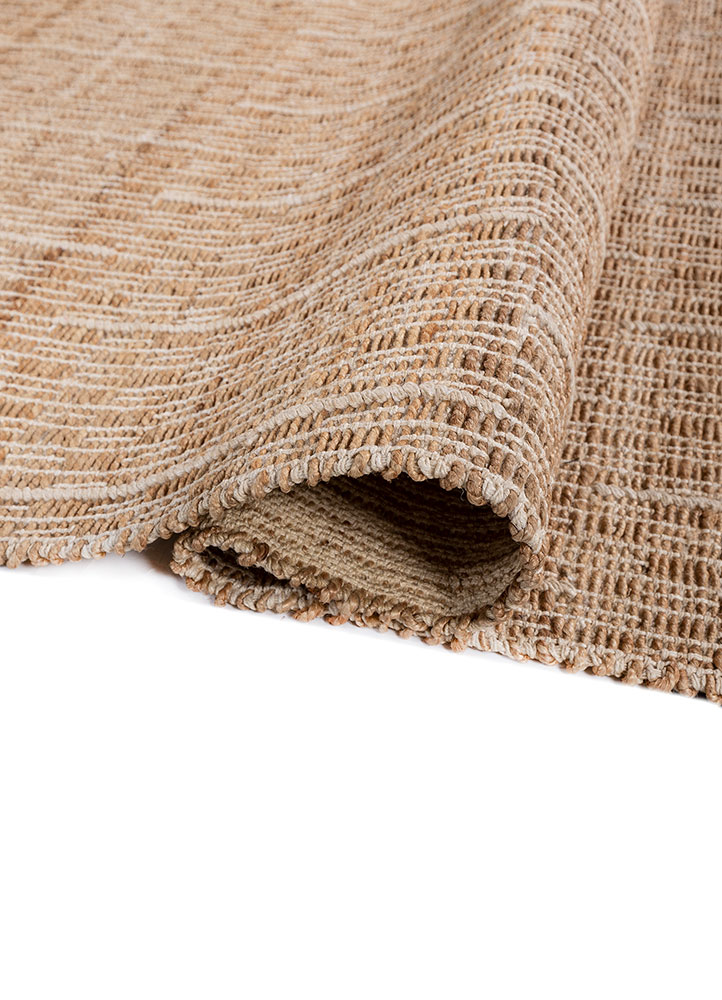 nomadic threads beige and brown jute and hemp flat weaves Rug - FloorShot