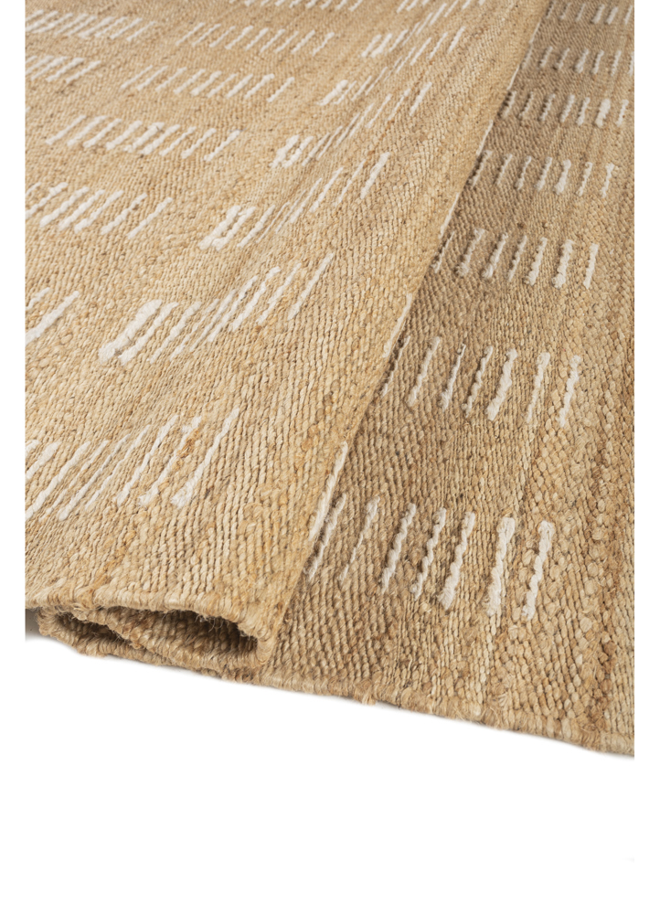 nomadic threads beige and brown jute and hemp flat weaves Rug - FloorShot