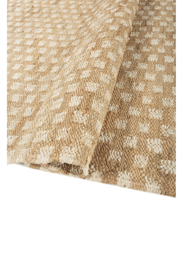 nomadic threads beige and brown jute and hemp flat weaves Rug - FloorShot