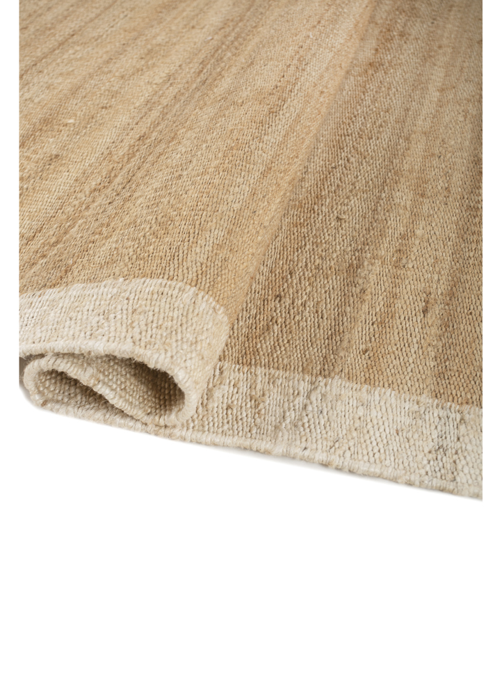nomadic threads beige and brown jute and hemp flat weaves Rug - FloorShot