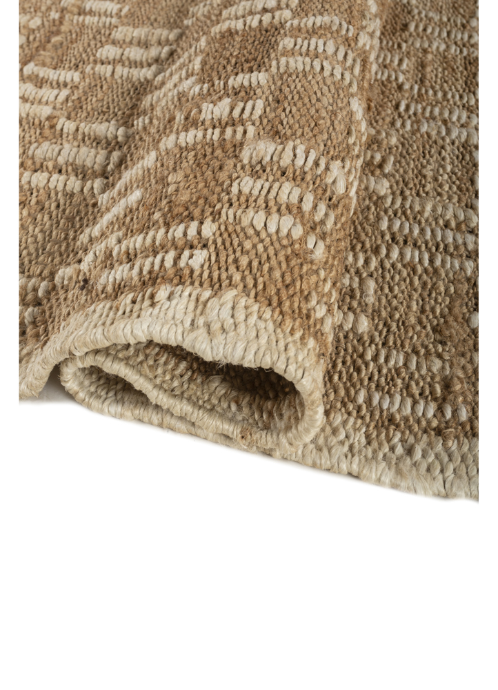 nomadic threads beige and brown jute and hemp flat weaves Rug - FloorShot