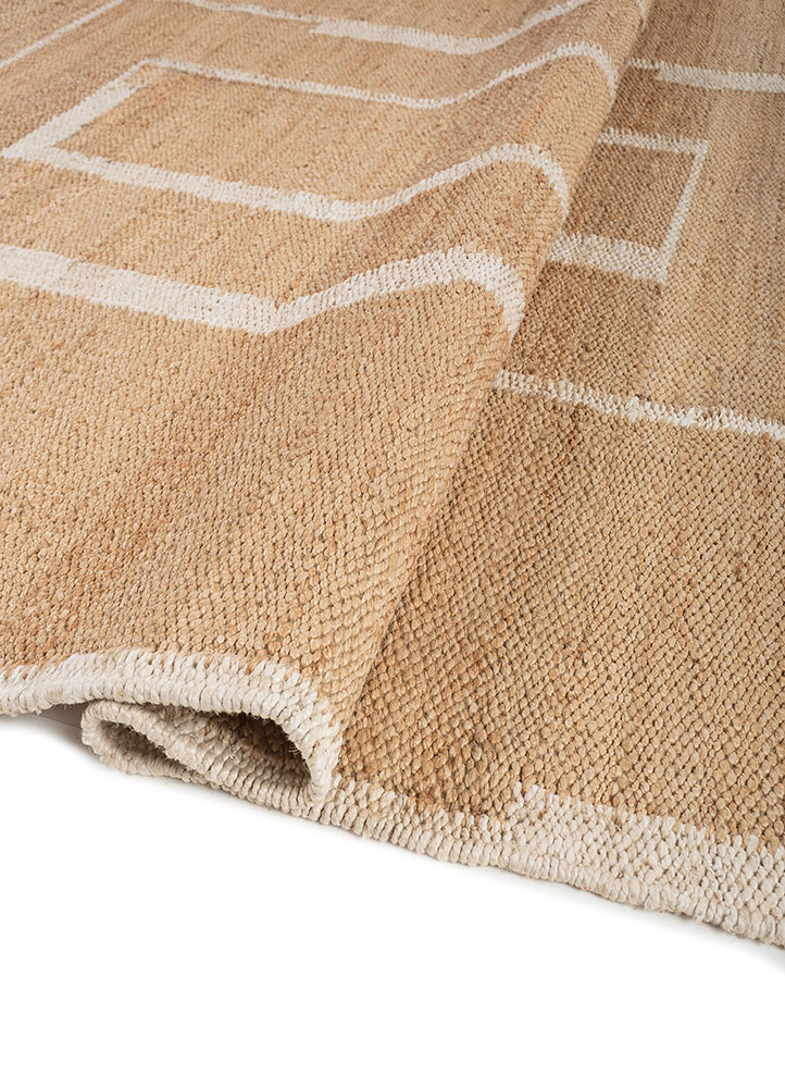 nomadic threads beige and brown jute and hemp flat weaves Rug - FloorShot
