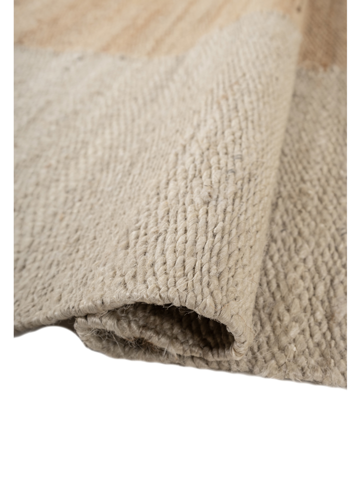 nomadic threads beige and brown jute and hemp flat weaves Rug - FloorShot