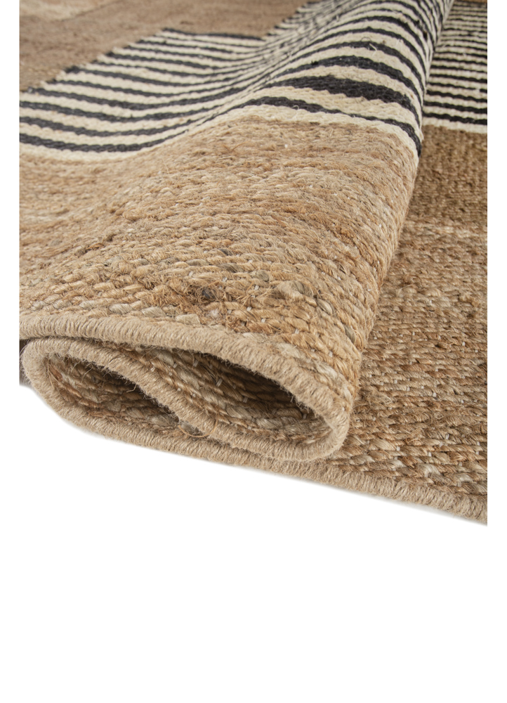 nomadic threads beige and brown jute and hemp flat weaves Rug - FloorShot