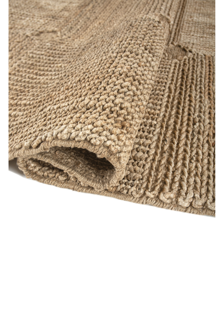 nomadic threads beige and brown jute and hemp flat weaves Rug - FloorShot