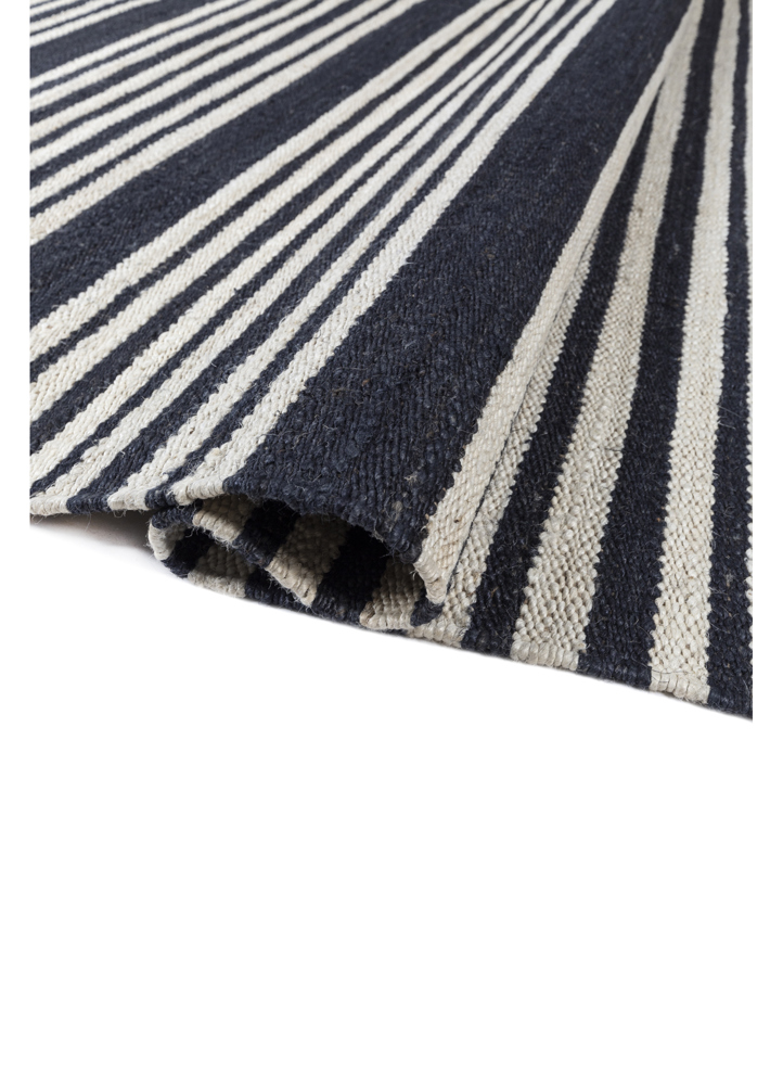 nomadic threads grey and black jute and hemp flat weaves Rug - FloorShot