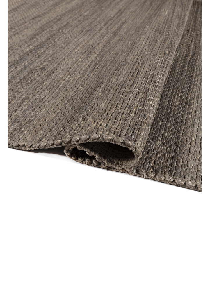 nomadic threads grey and black jute and hemp flat weaves Rug - FloorShot