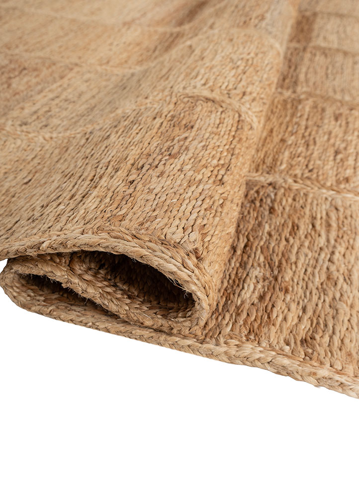 nomadic threads beige and brown jute and hemp flat weaves Rug - FloorShot