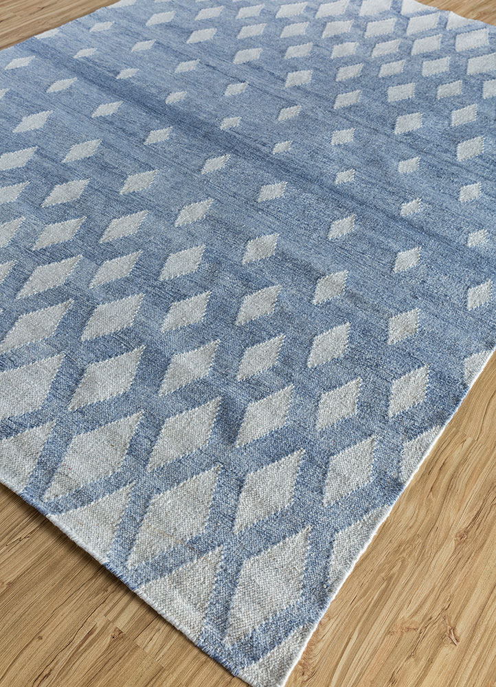 indusbar ivory polyester flat weaves Rug - FloorShot