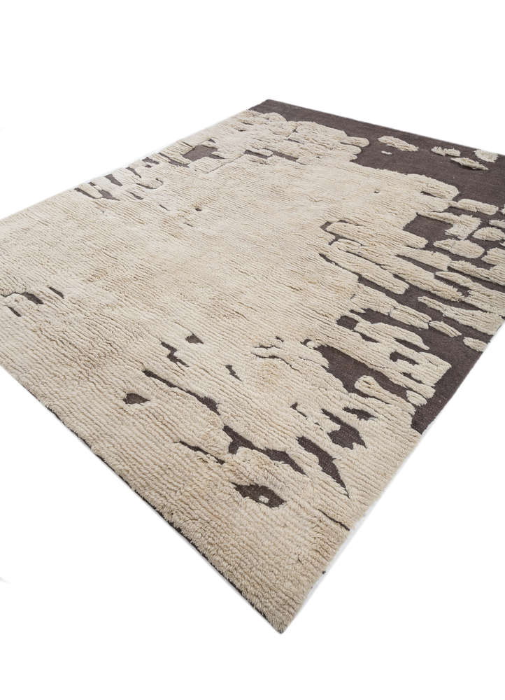 indusbar ivory wool flat weaves Rug - FloorShot