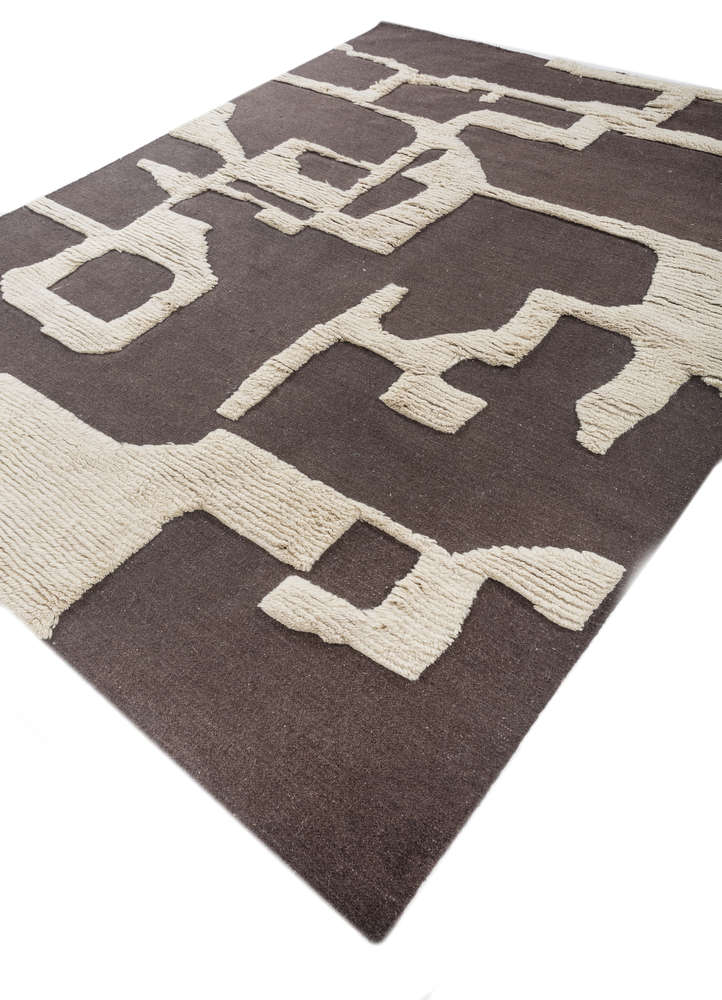 indusbar ivory wool flat weaves Rug - FloorShot
