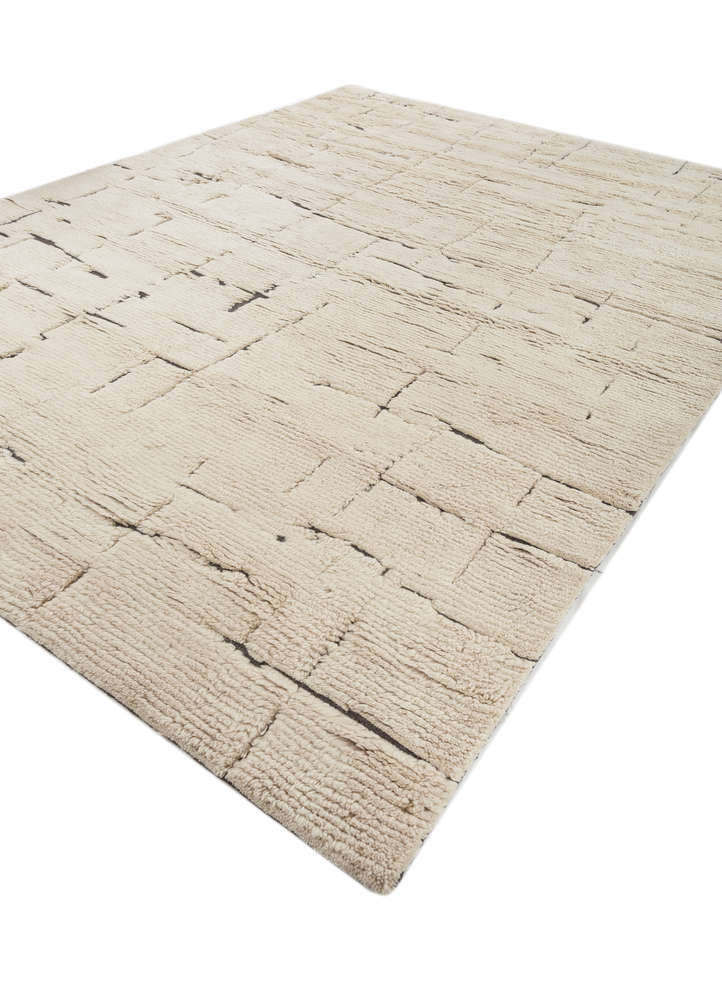 indusbar ivory wool flat weaves Rug - FloorShot