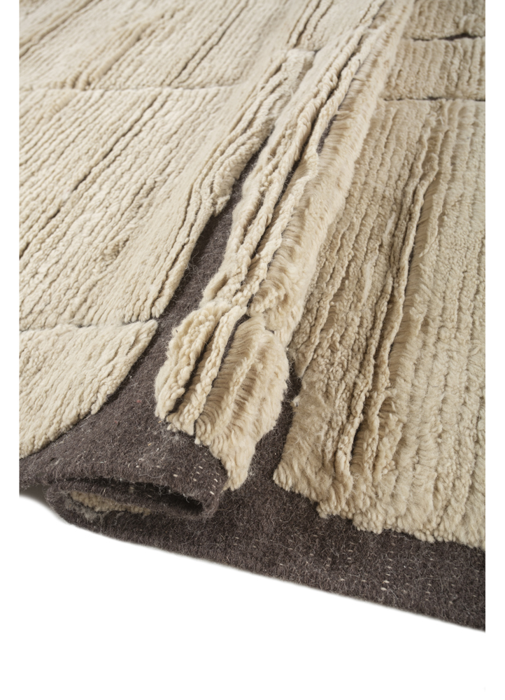 indusbar ivory wool flat weaves Rug - FloorShot