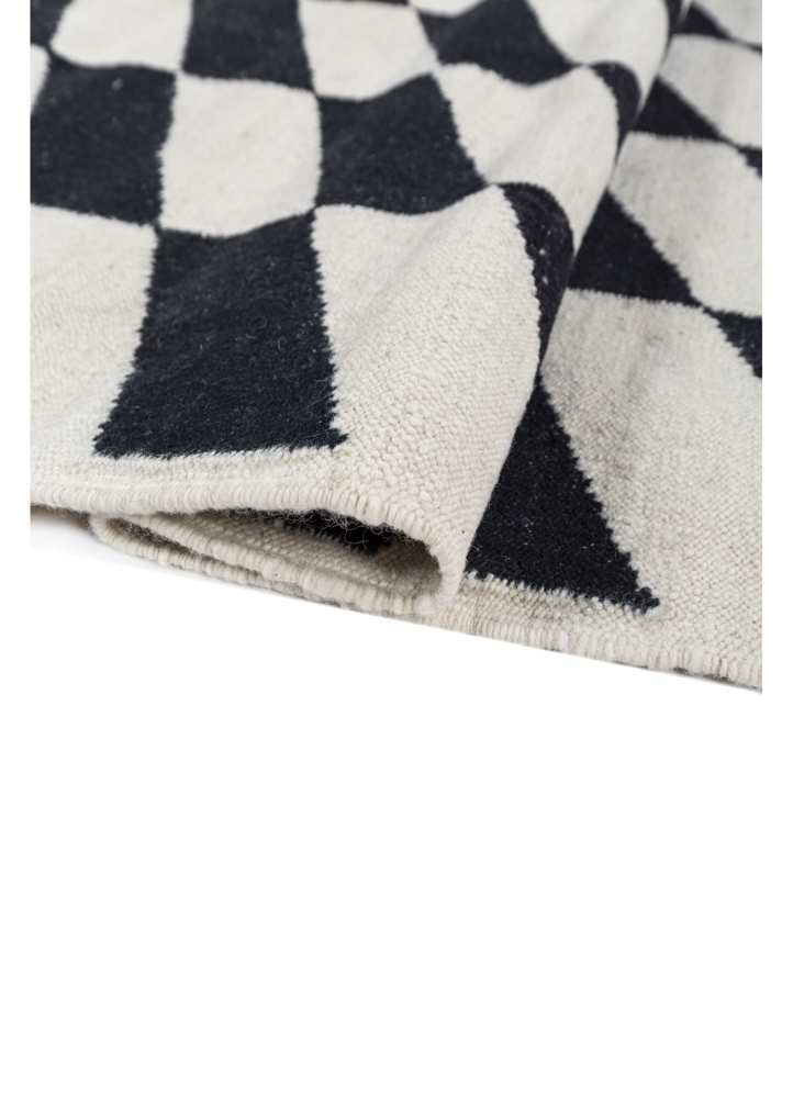 alhambra ivory wool flat weaves Rug - FloorShot