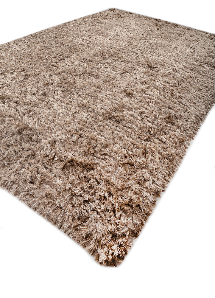 basis beige and brown wool hand loom Rug - FloorShot