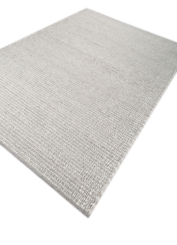 saga ivory wool hand loom Rug - FloorShot