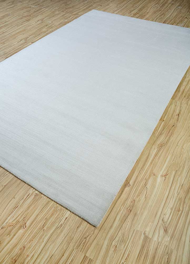 basis grey and black viscose hand loom Rug - FloorShot