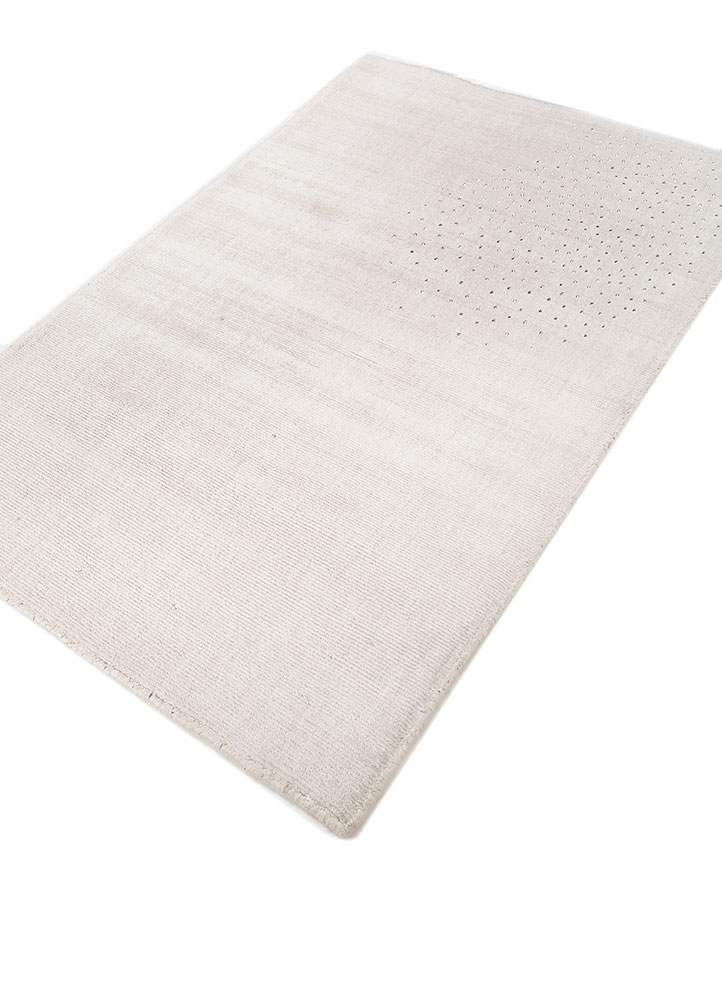 saga grey and black viscose hand loom Rug - FloorShot