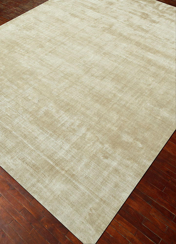 basis ivory viscose hand loom Rug - FloorShot