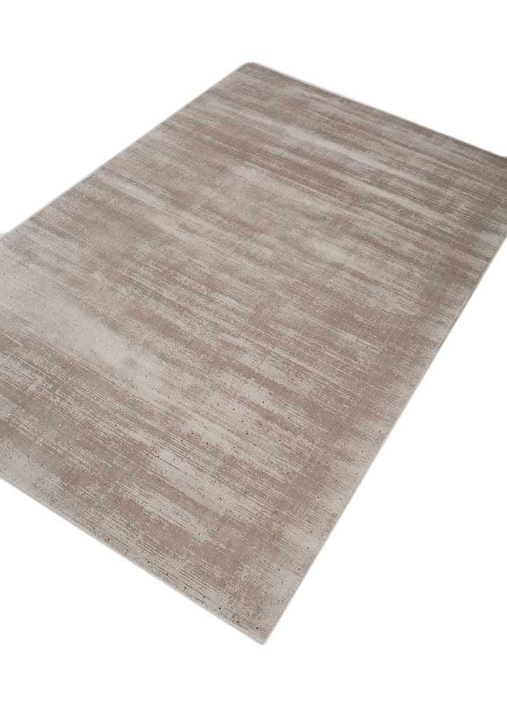 basis grey and black viscose hand loom Rug - FloorShot