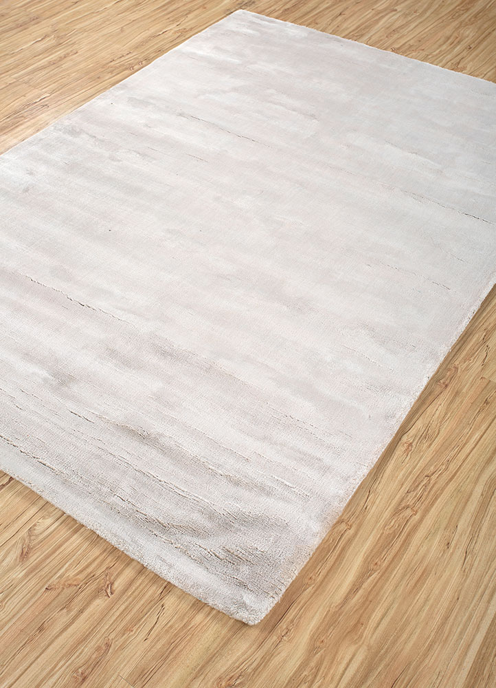 basis beige and brown viscose hand loom Rug - FloorShot