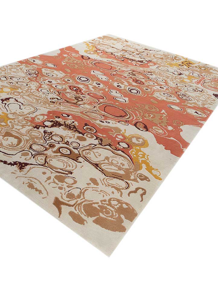 sthir ivory wool hand knotted Rug - FloorShot