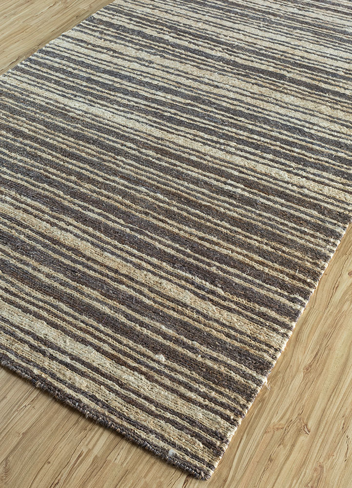 hula blue jute and hemp hand knotted Rug - FloorShot