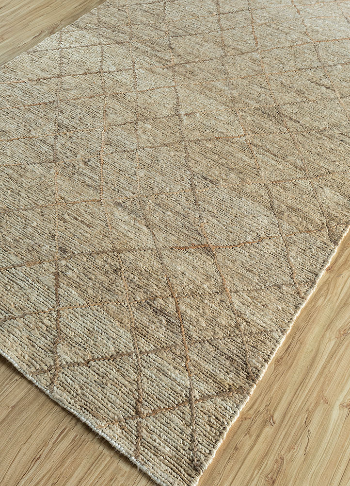 hula ivory jute and hemp hand knotted Rug - FloorShot