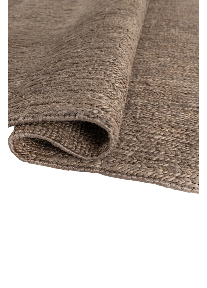 hula grey and black jute and hemp hand knotted Rug - FloorShot